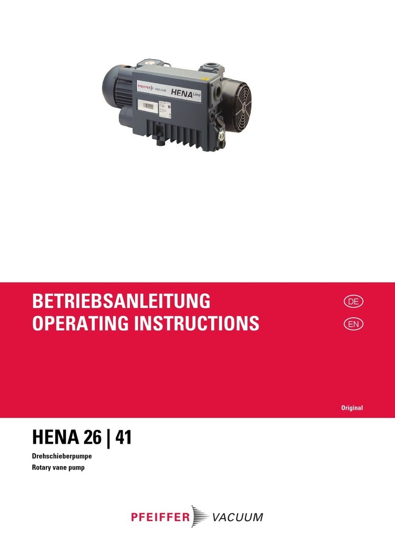 Pfeiffer Vacuum Hena 26 operating instructions