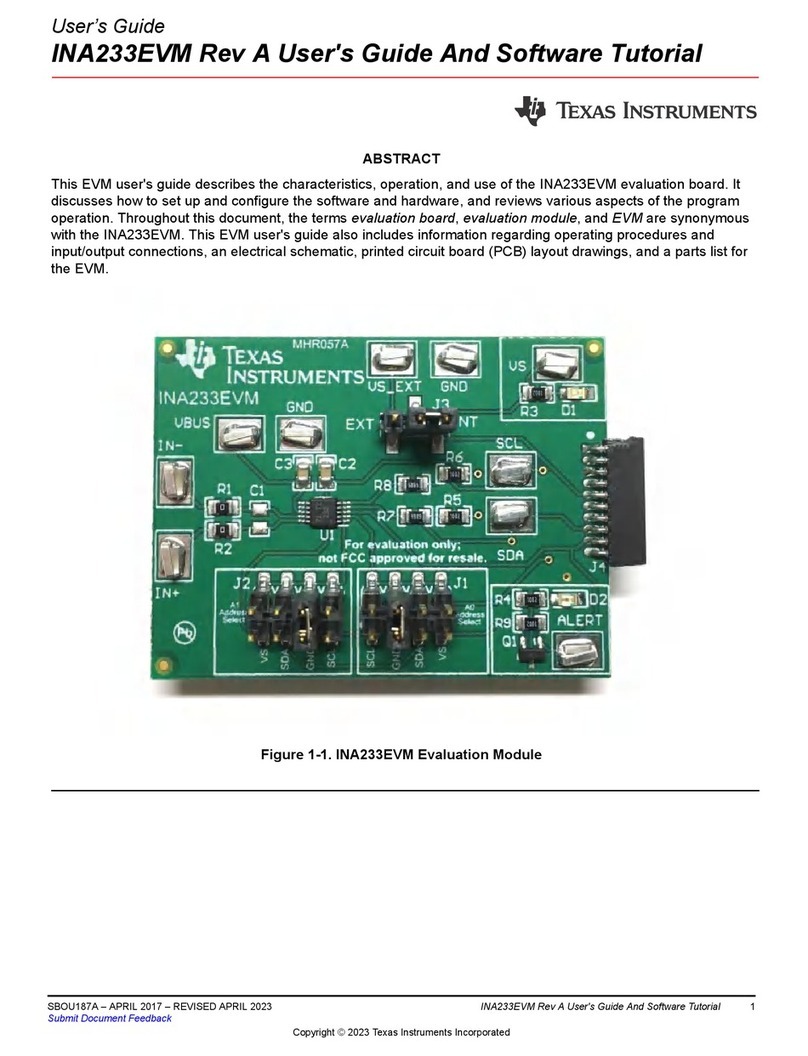 Texas Instruments INA233EVM User manual