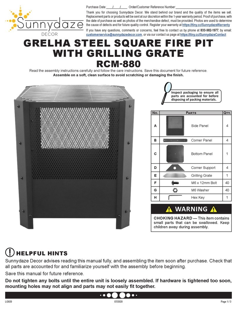 Sunnydaze Decor RCM-880 quick start guide Sunnydaze Decor RCM-880 quick start guide