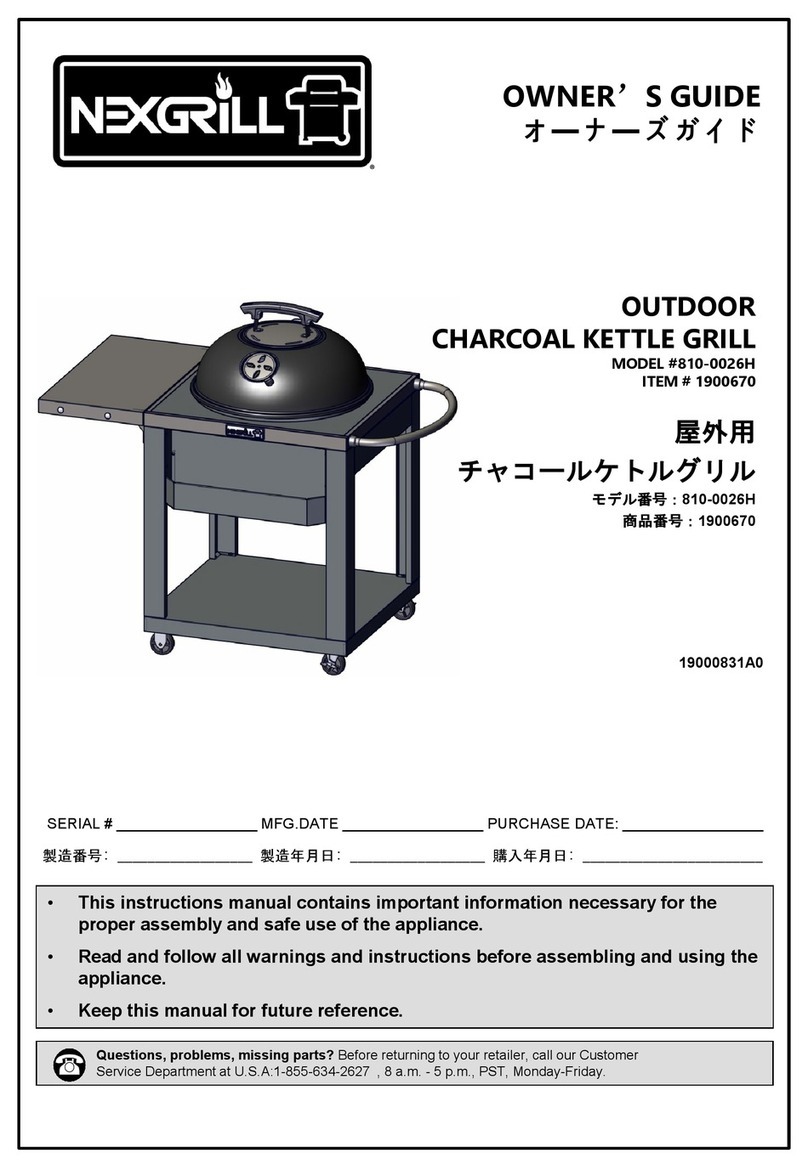 Nexgrill 810-0026H owner's guide
