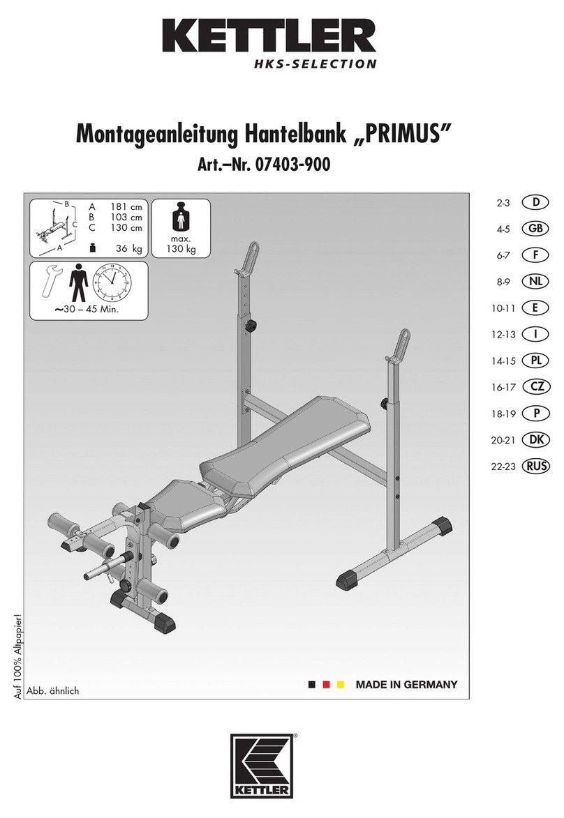 Kettler PRIMUS 07403-900 User manual