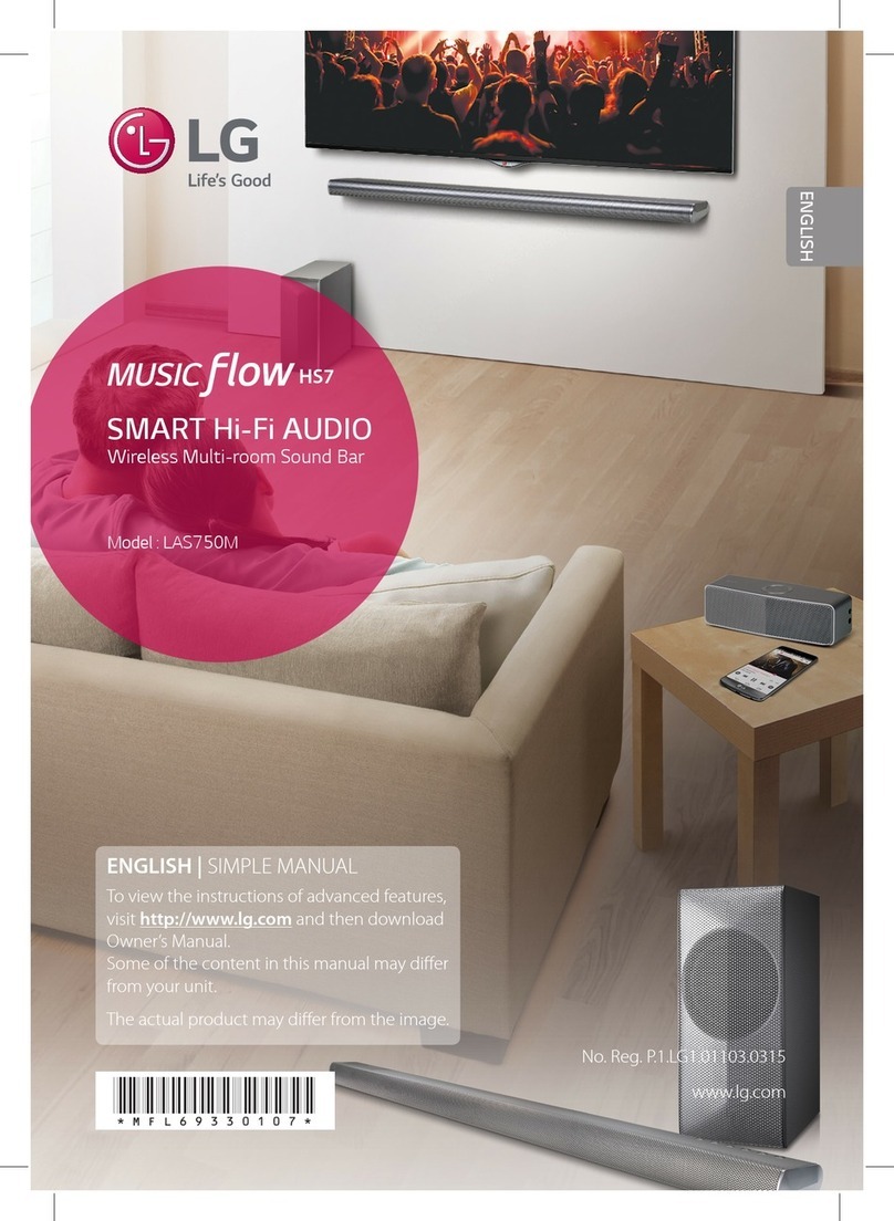 LG Music flow HS7 LAS750M Simple manual
