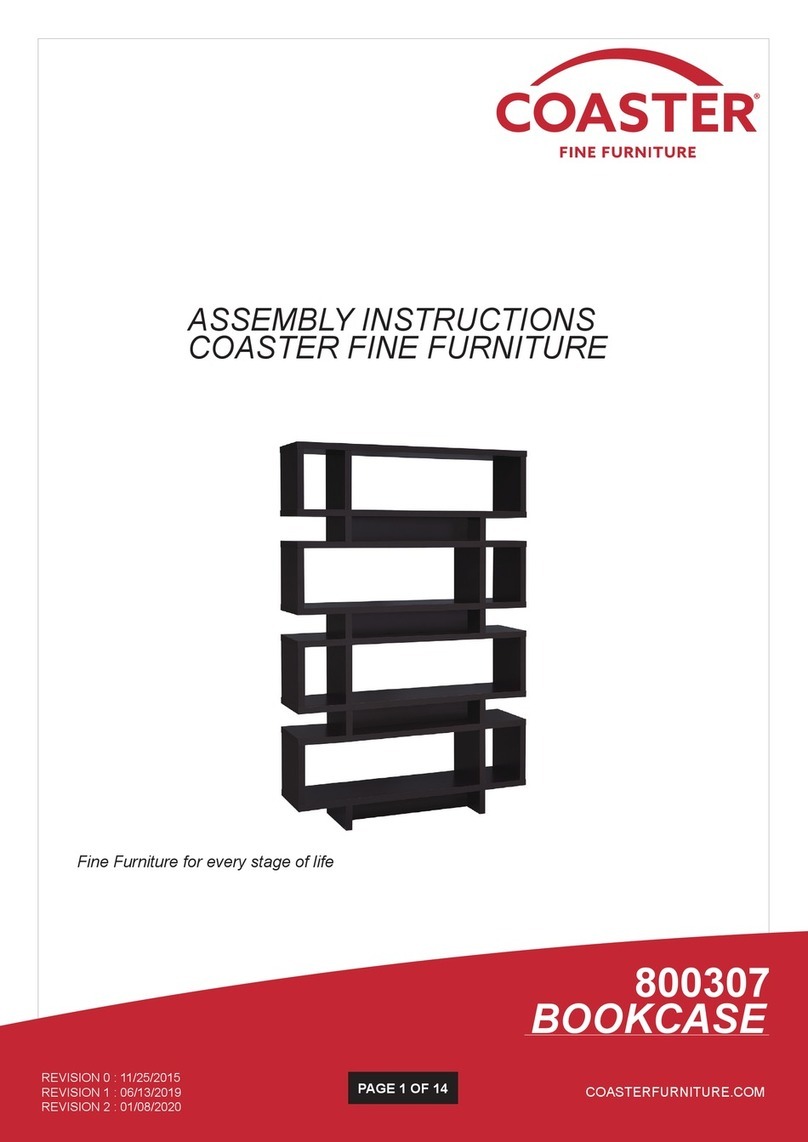 Coaster 800307 Assembly instructions