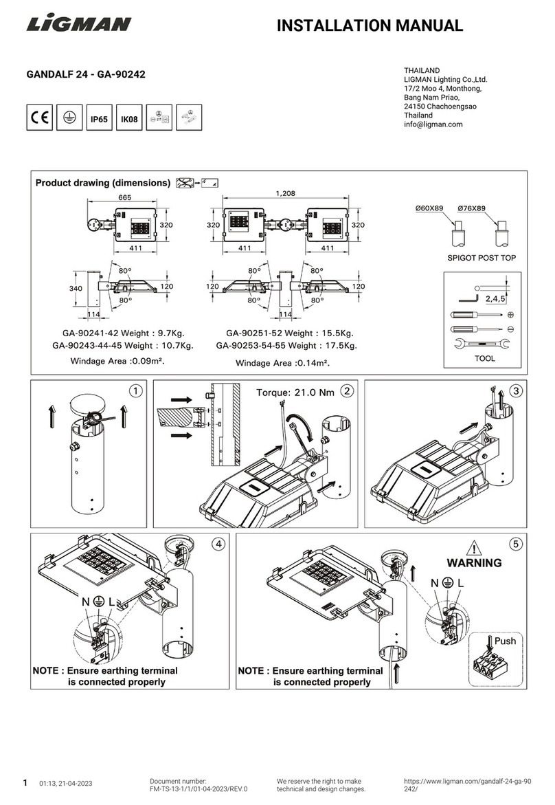 LIGMAN GA-90242 installation manual