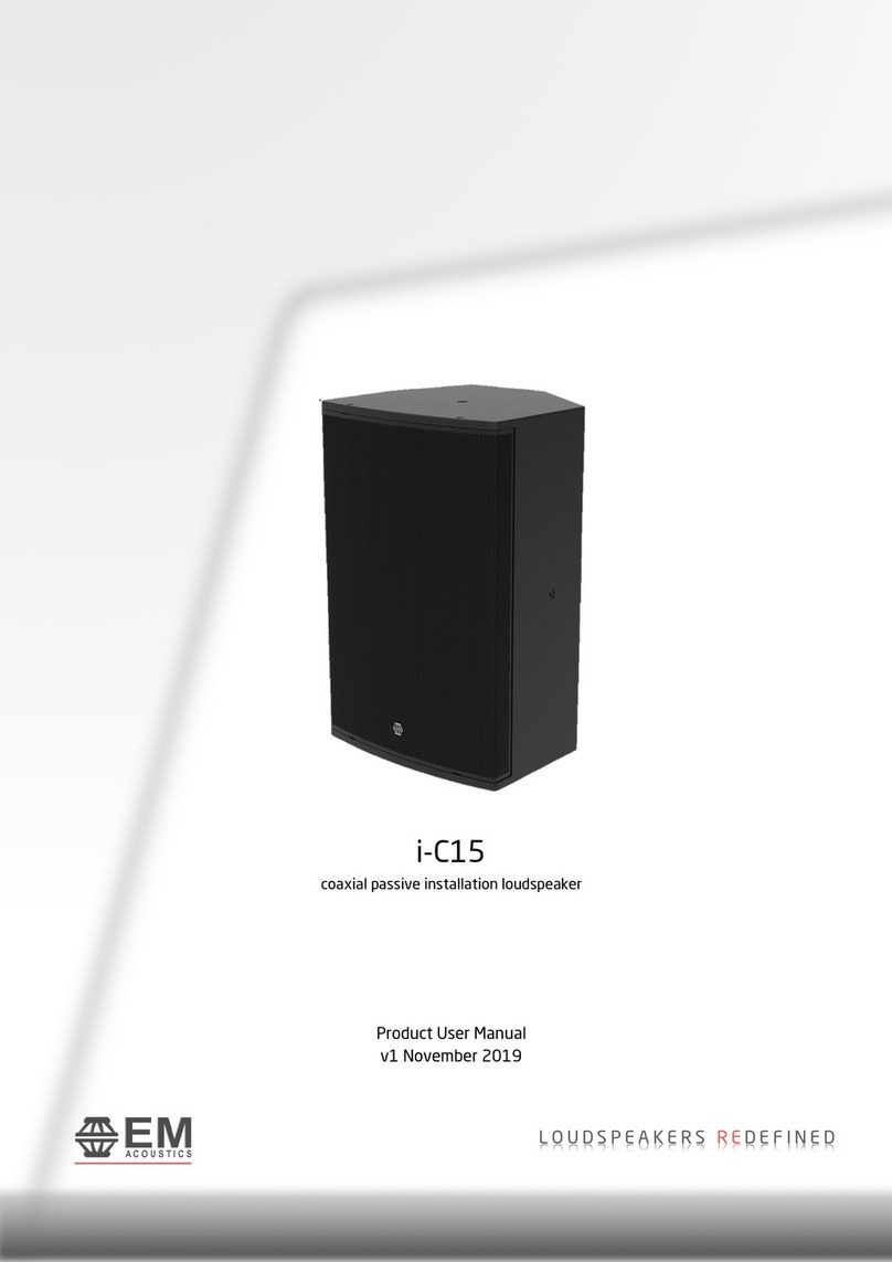 EM Acoustics i-C15 Product user manual