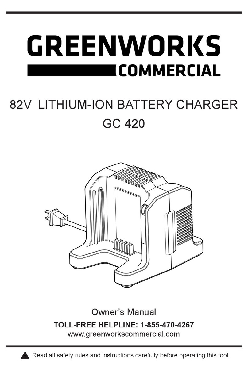 GreenWorks Commercial GC 420 owner's manual