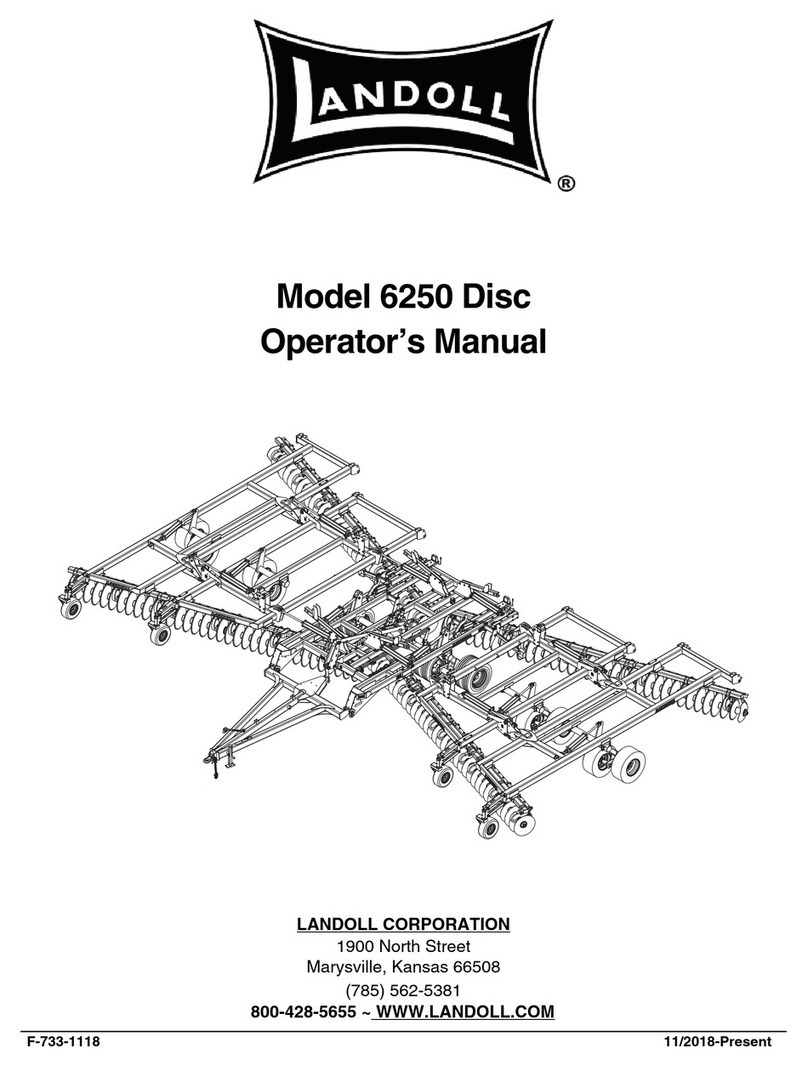 Landoll 6250 Operator's manual