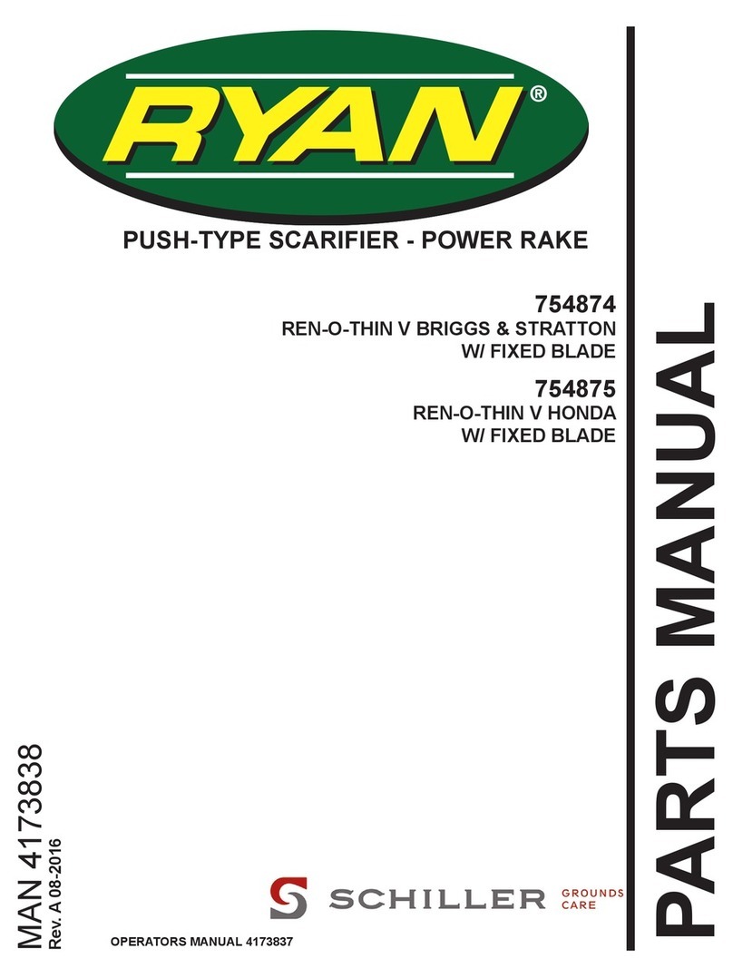 Schiller Grounds Care RYAN 754874 Operator's manual