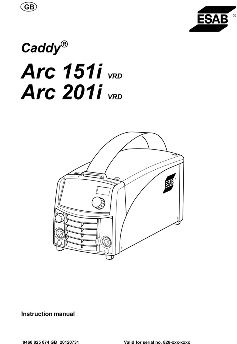 ESAB Caddy Arc 201i VRD User manual