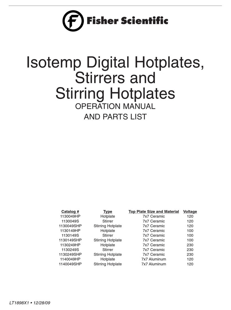 Fisher Scientific 1130049HP Operation manual