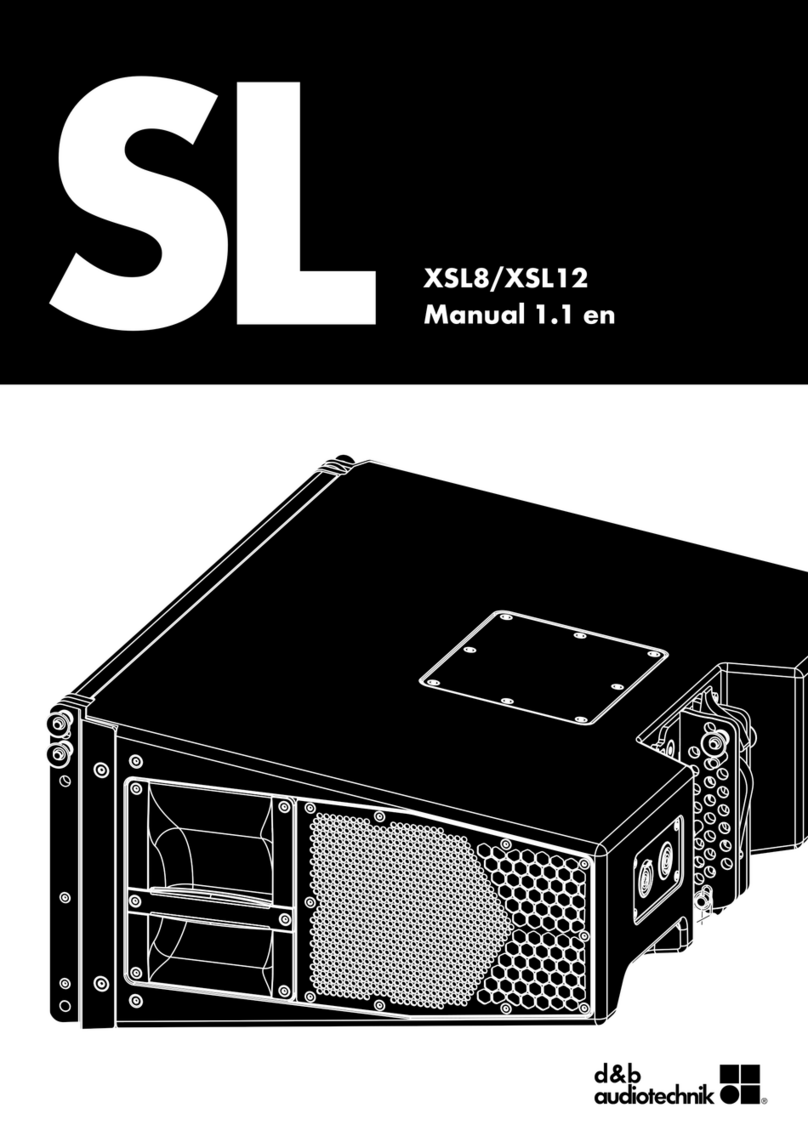 d & b audiotechnik SL XSL8 manual