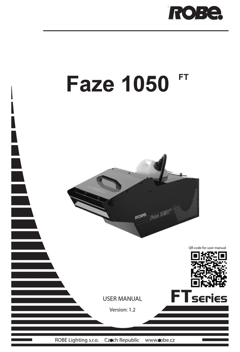 Robe FAZE 1050 FT User manual Robe FAZE 1050 FT User manual
