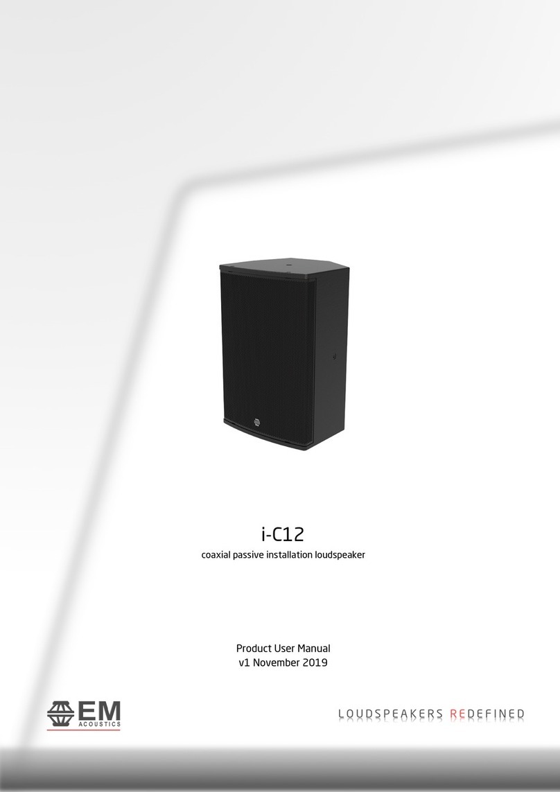 EM Acoustics i-C12 Operational manual