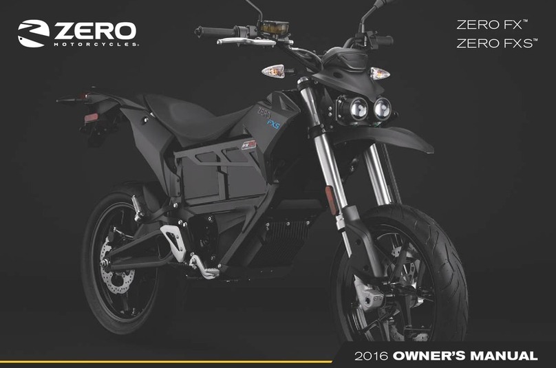 Zero Motorcycles ZERO FX 2016 owner's manual