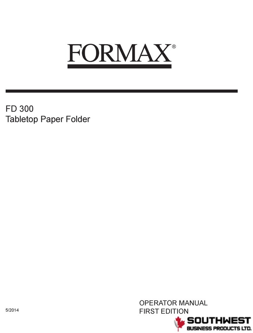 Formax FD 300 Operator's manual
