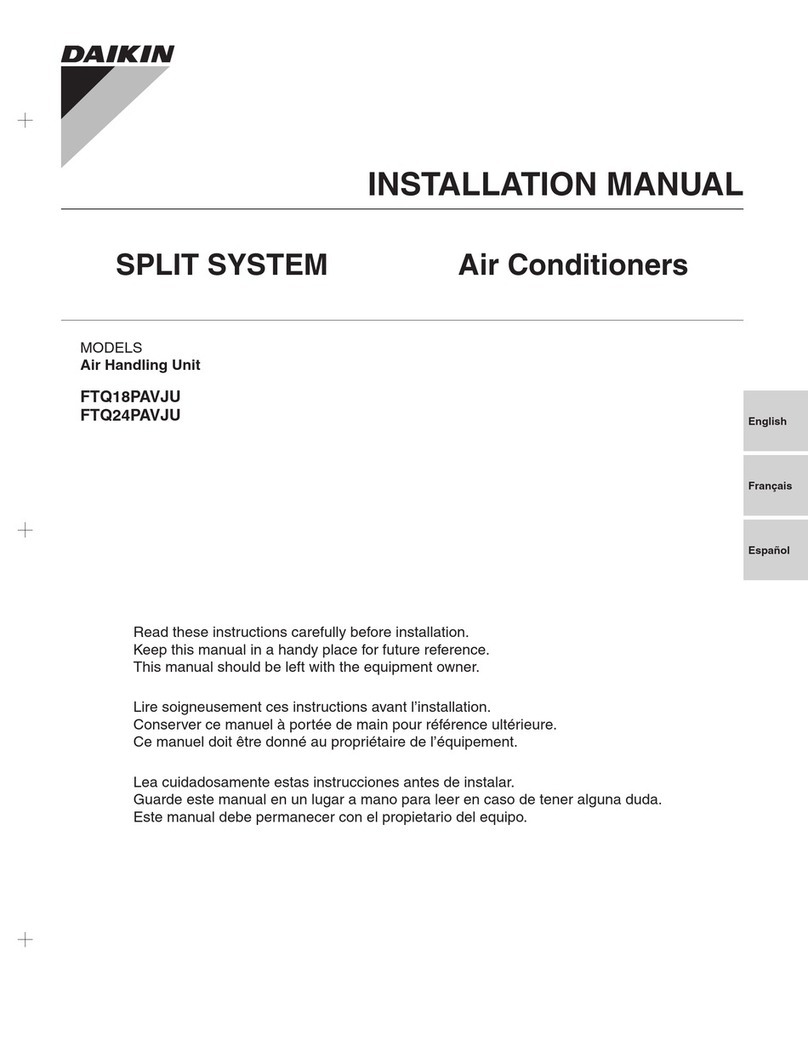 Daikin SkyAir FTQ24PAVJU User manual