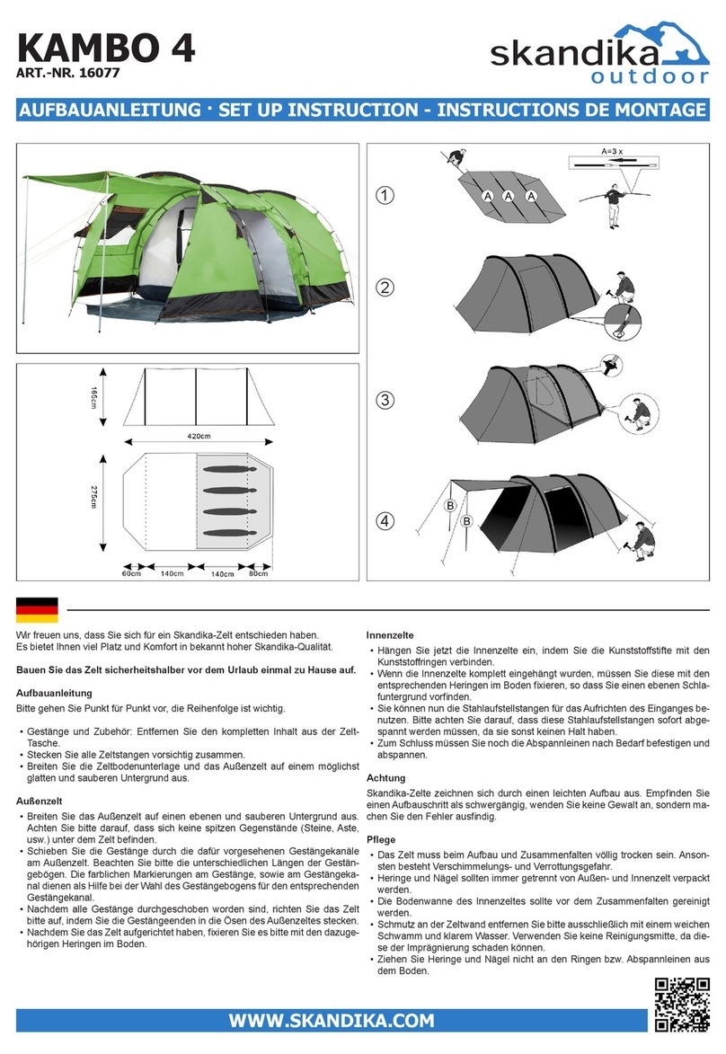 skandika outdoor KAMBO 4 Setup Instruction