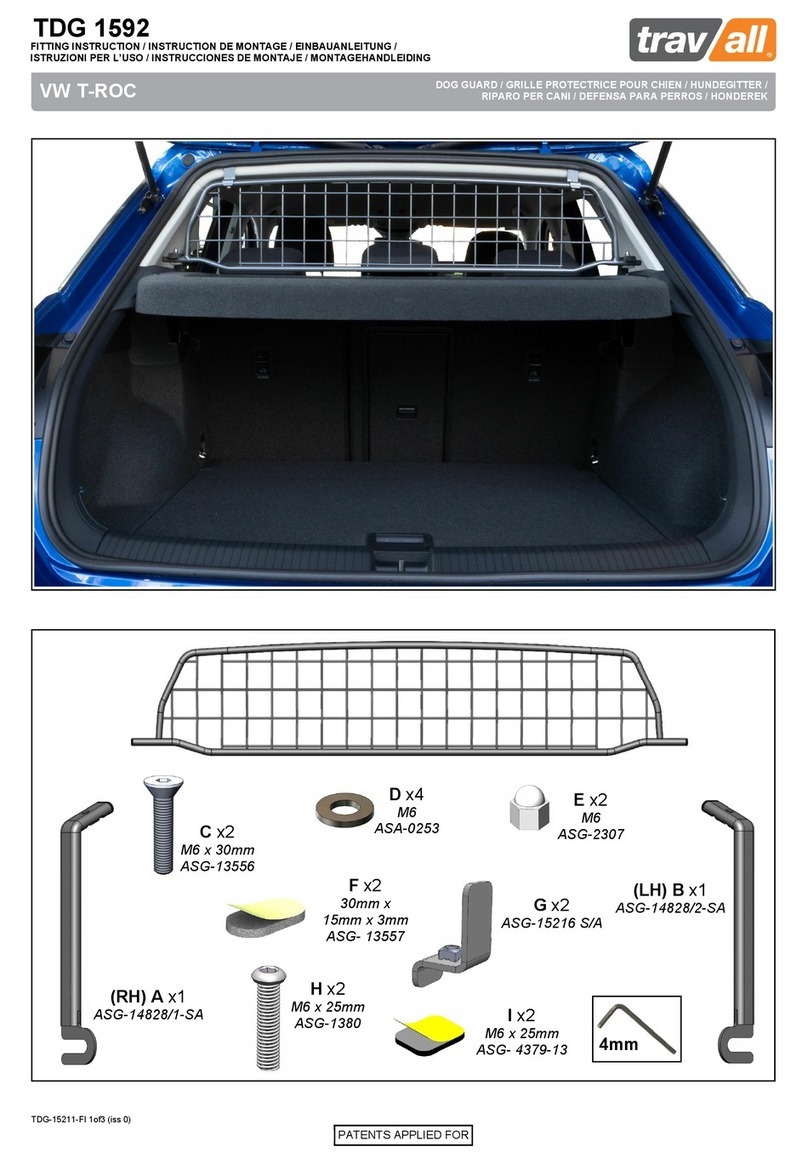 travall TDG 1592 Install guide