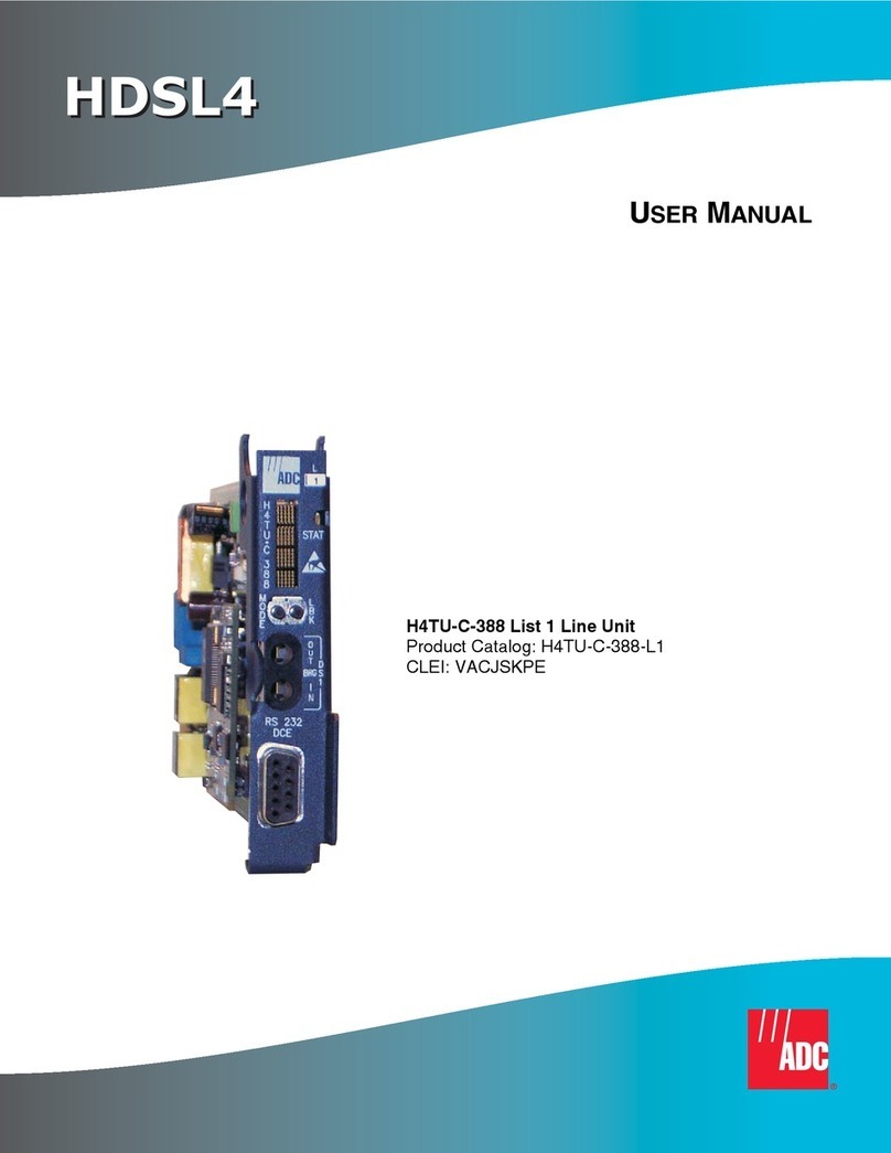 ADC H4TU-C-388-L1 User manual ADC H4TU-C-388-L1 User manual