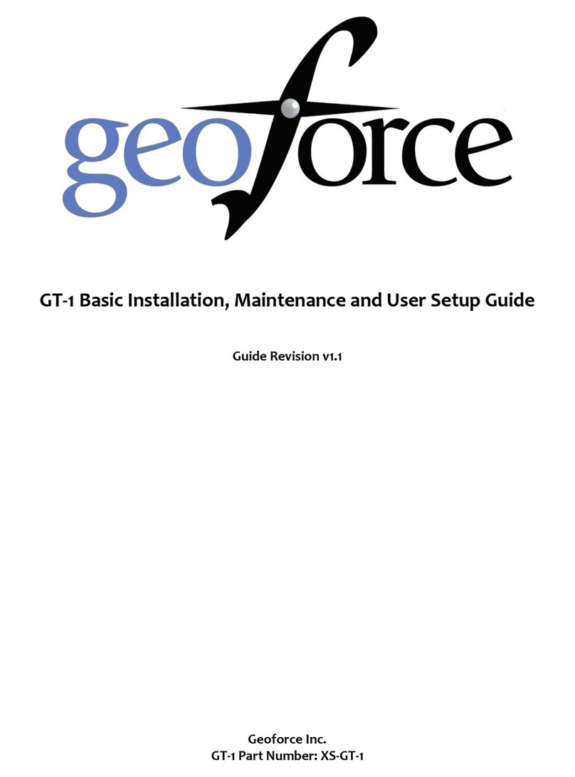 Geoforce GT-1 Basic Installation & maintenance