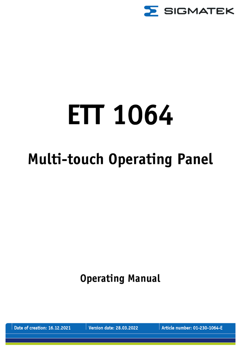 SIGMA TEK ETT 1064 User manual