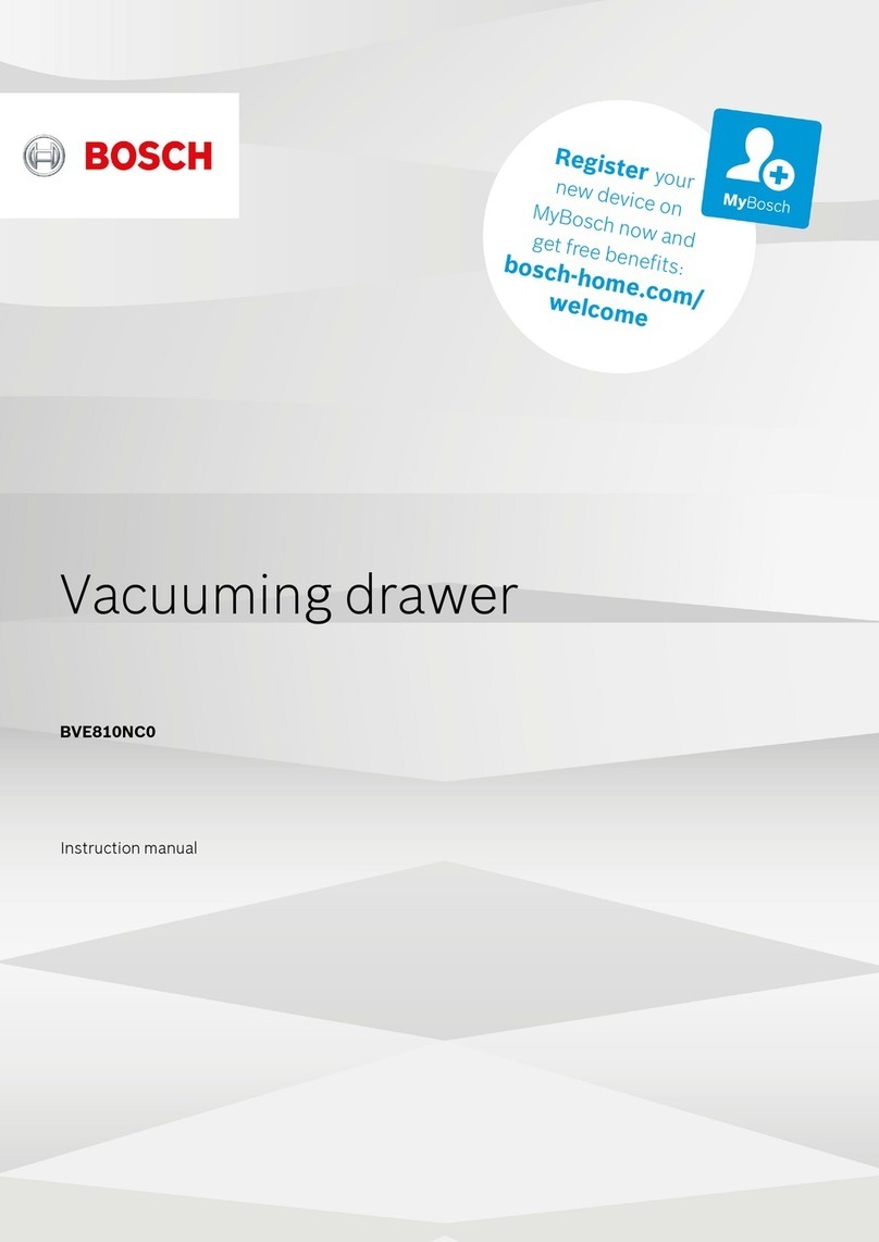 Bosch BVE810NC0 User manual