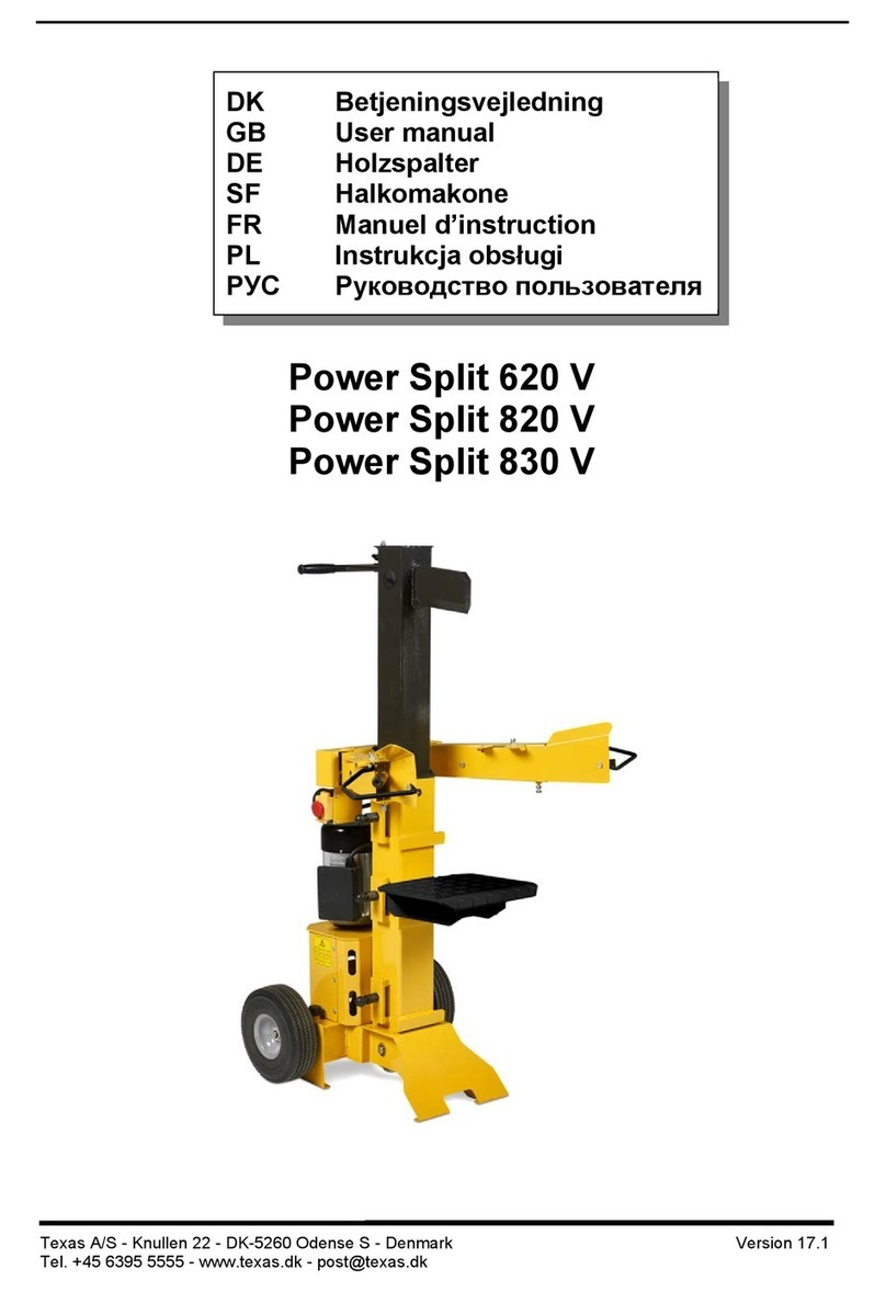 Texas A/S Power Split 620 V user manual