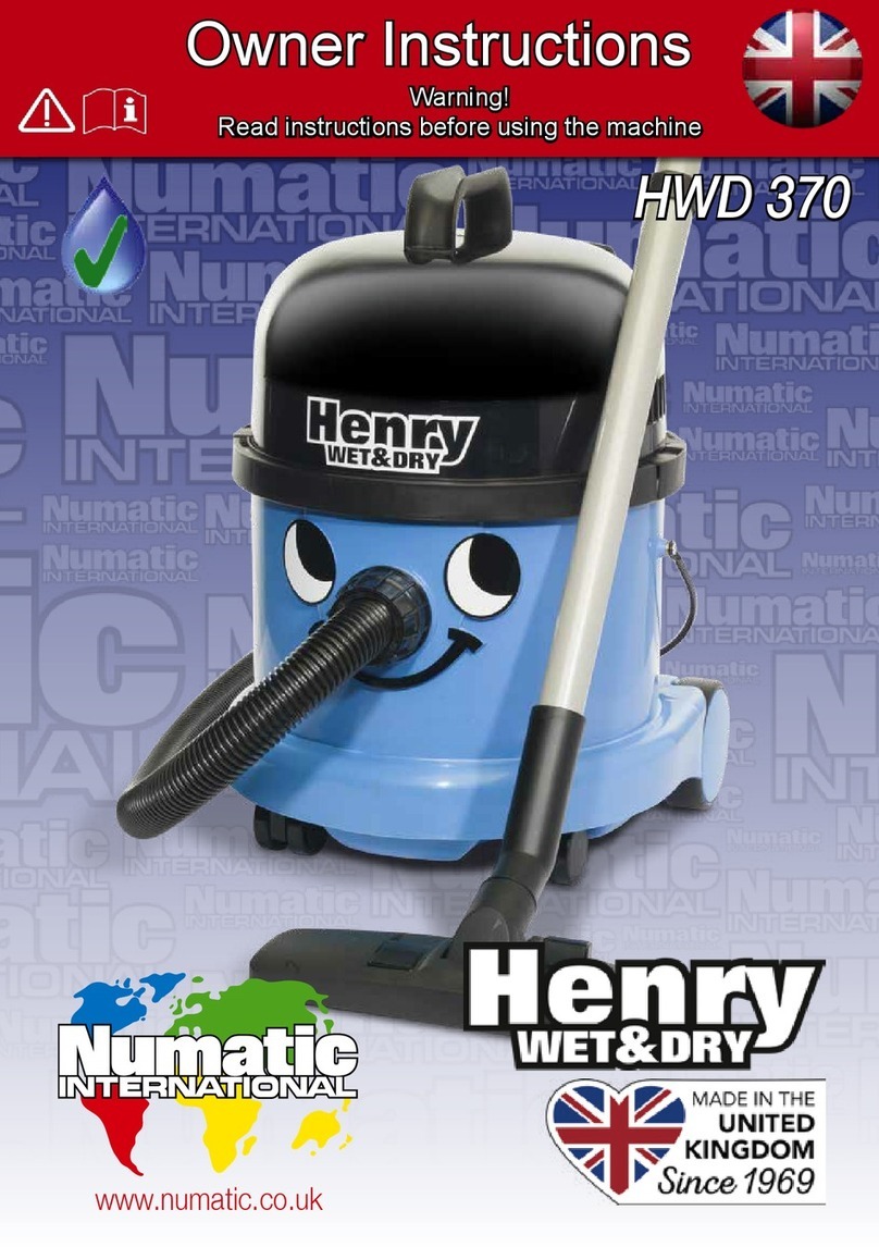 Numatic Henry HWD 370 User manual