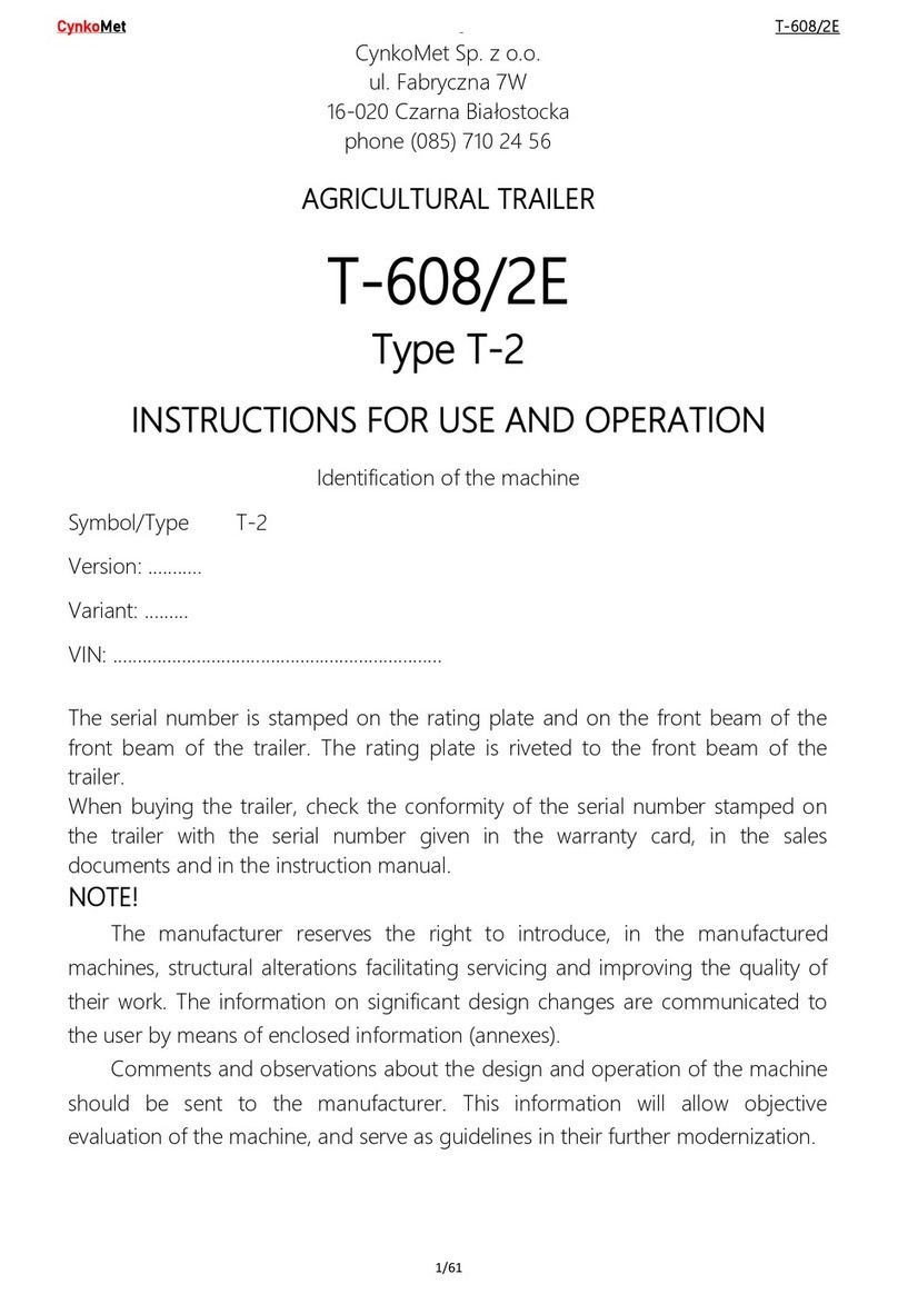 CynkoMet T-608/2E Instructions for Use and Operation
