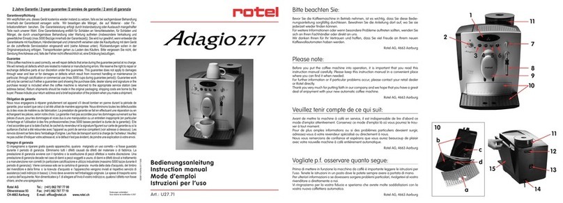 Rotel Adagio 277 instruction manual