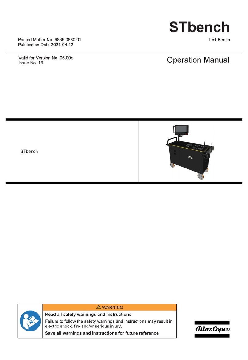 Atlas Copco STbench Operation manual