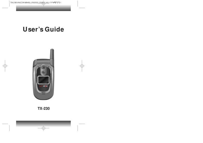Verizon TX-230 User manual Verizon TX-230 User manual