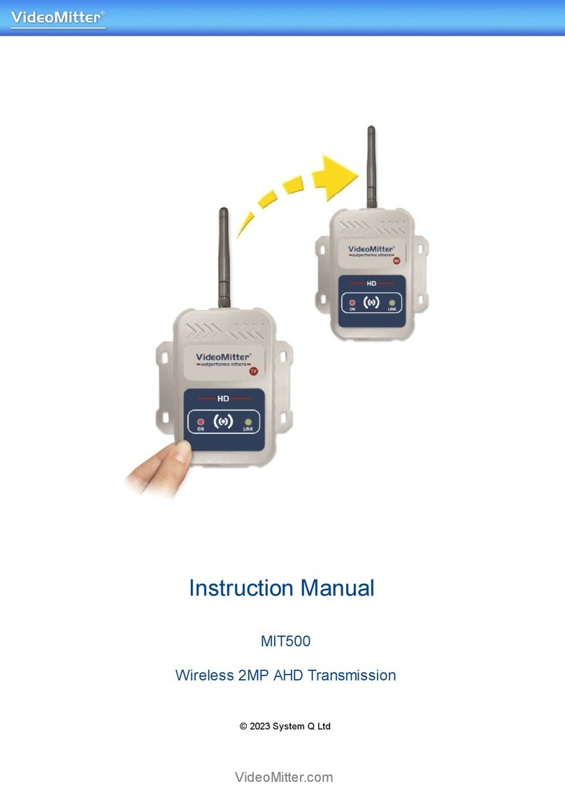 Videomitter MIT500 instruction manual