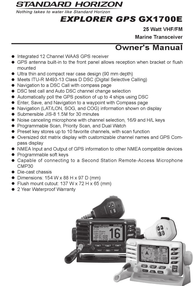 Standard Horizon EXPLORER GX1700E User manual