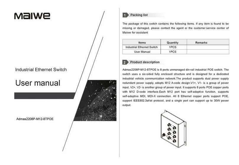 Maiwe Admas2208P-M12-8TPOE user manual