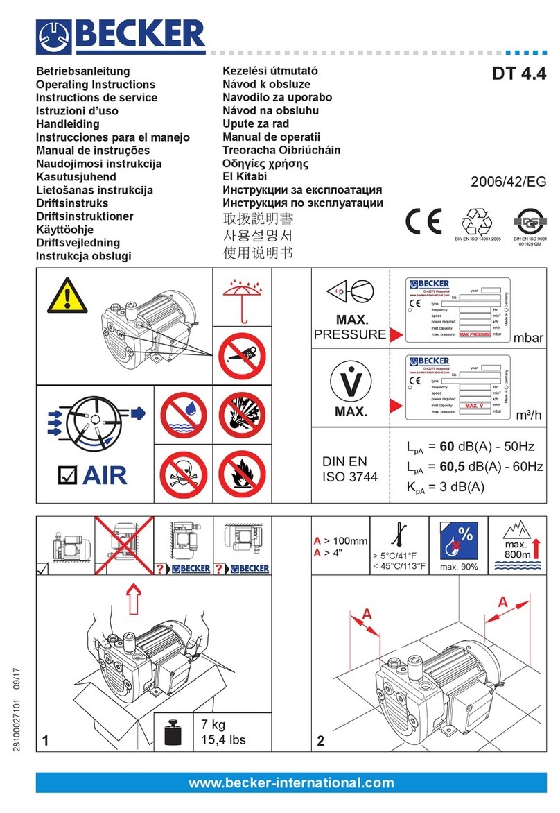 Becker DT 4.4 operating instructions
