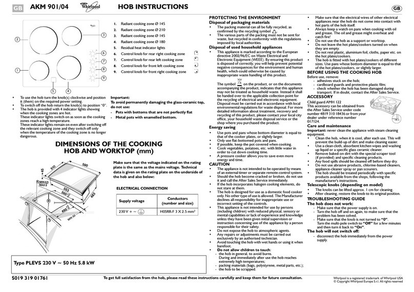 Whirlpool AKM 901/04 User manual Whirlpool AKM 901/04 User manual