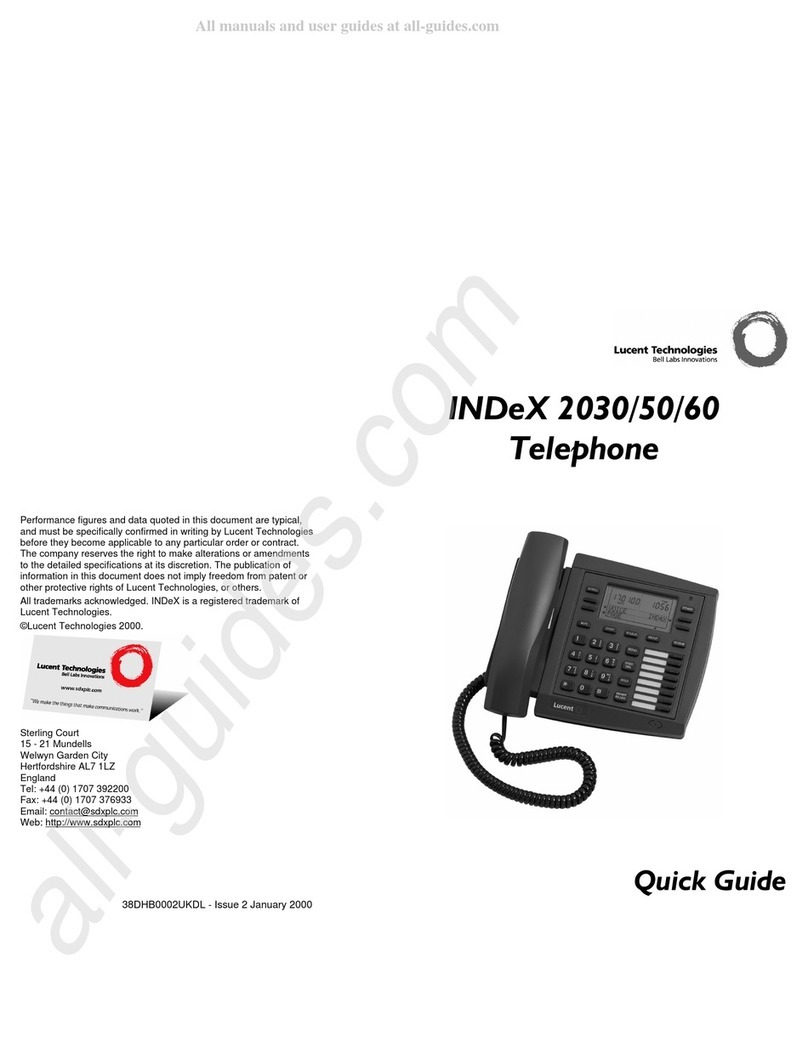 Lucent Technologies INDeX 2030 User manual
