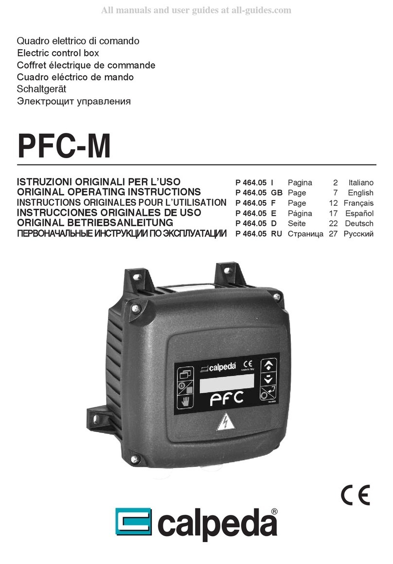 Calpeda PFC-M Series User manual