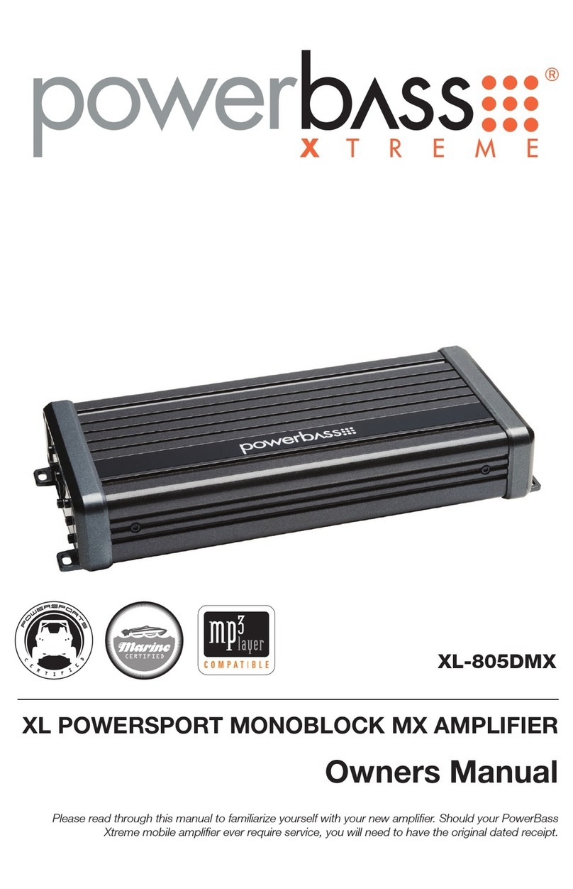 Power bass XL-805DMX User manual