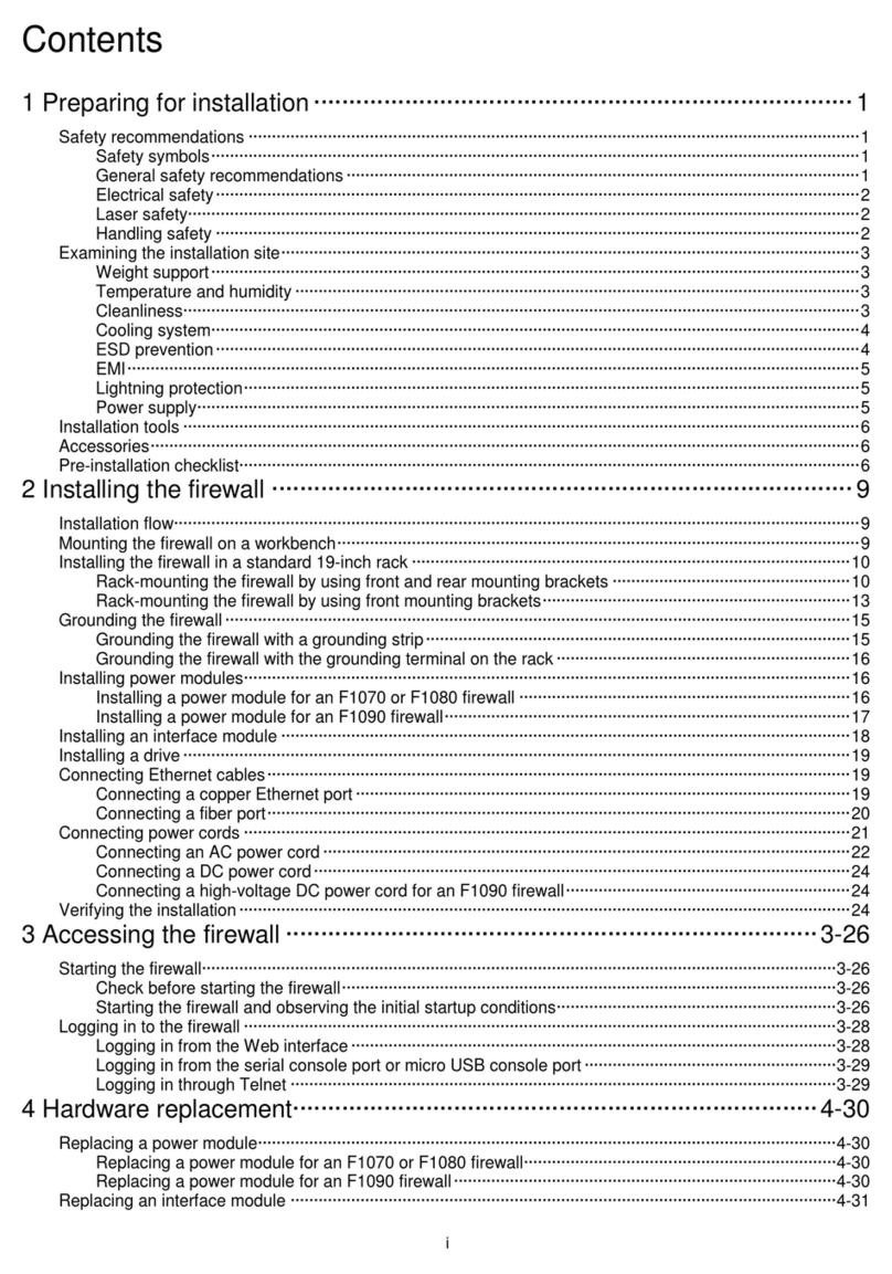 H3C SecPath F1070 User manual