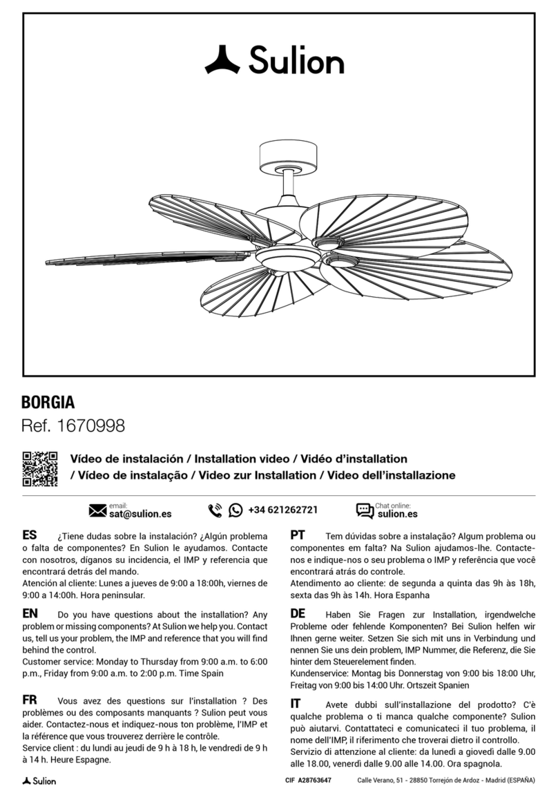 Sulion BORGIA 1670998 manual