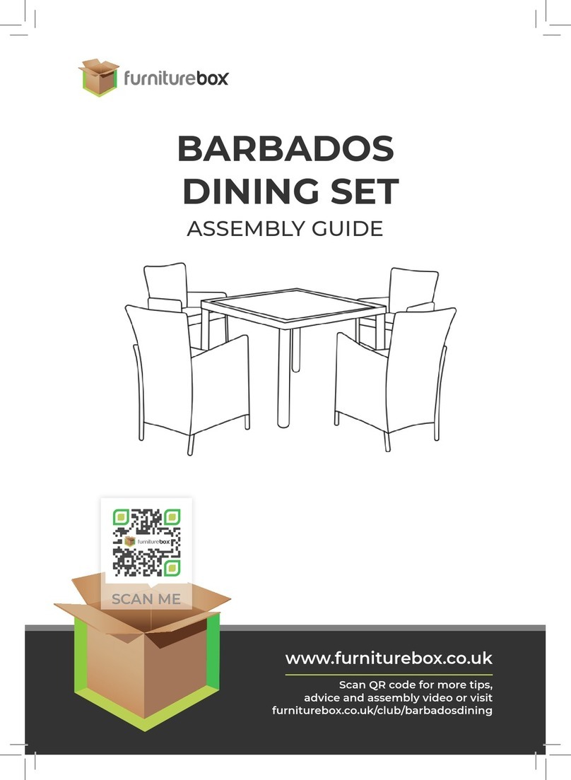 FURNITUREBOX BARBADOS DINING SET User manual FURNITUREBOX BARBADOS DINING SET User manual