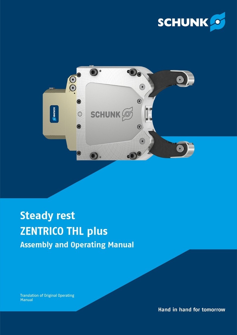 SCHUNK ZENTRICO THL plus Assembly and operating manual
