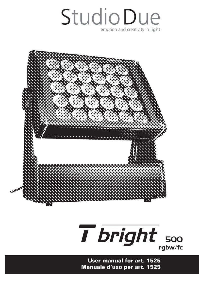 STUDIODUE Tbright 500 rgbw/fc 1525 User manual