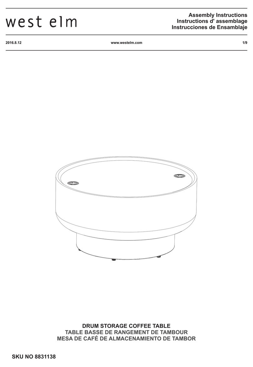 West Elm 8831138 Assembly instructions West Elm 8831138 Assembly instructions