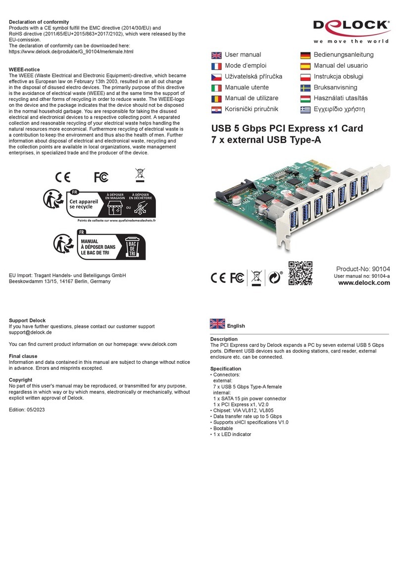 DeLOCK 90104 User manual