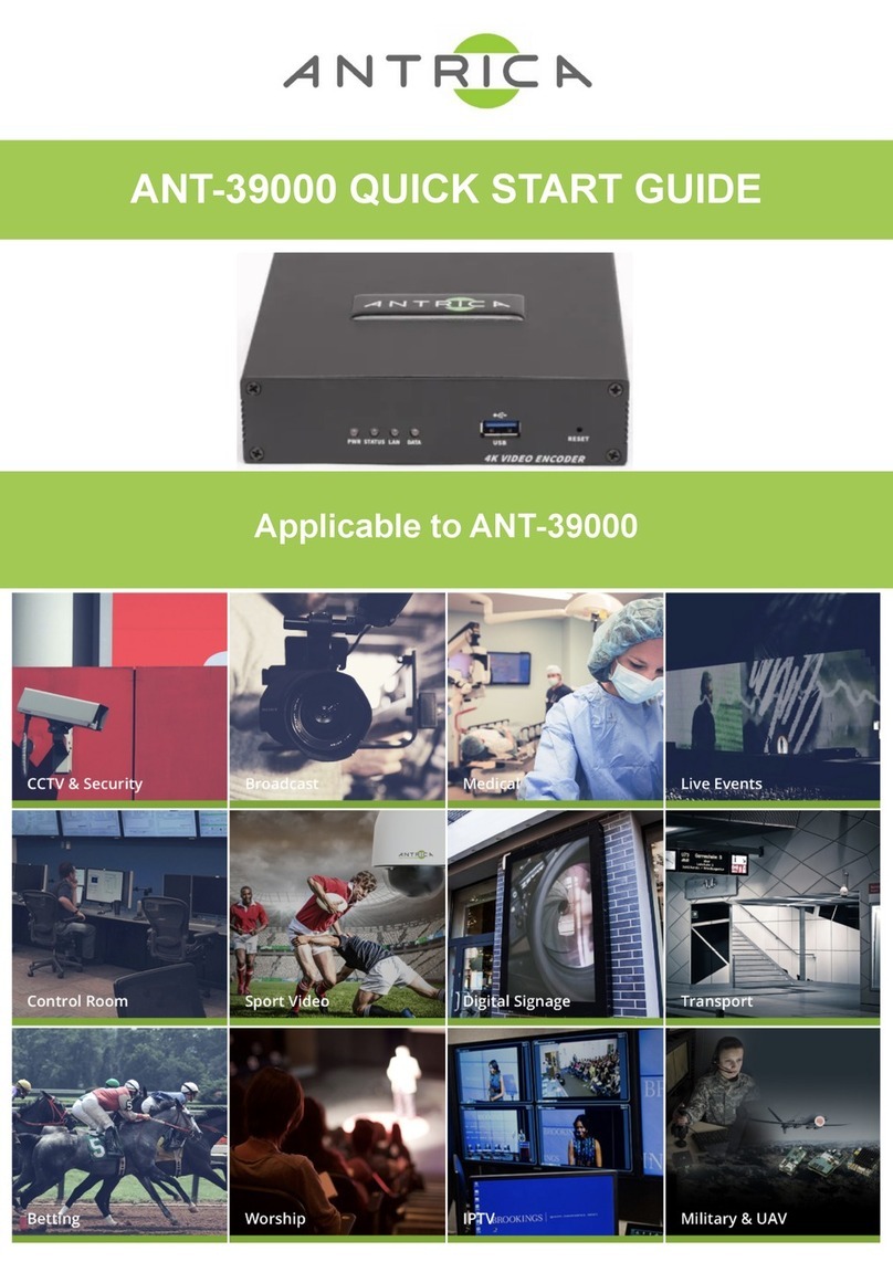 Antrica ANT-39000 quick start guide