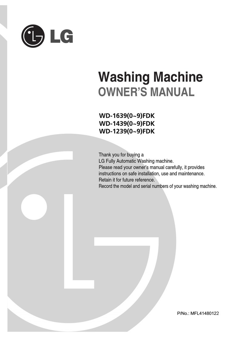 LG WD-1639FDK User manual