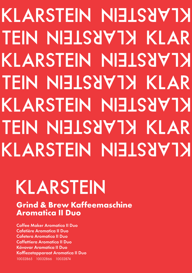 Klarstein Grind & Brew Aromatica II Duo instructions